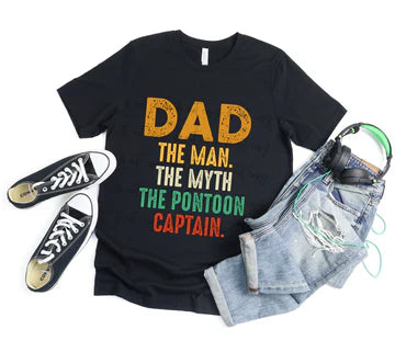 Dad The Myth Gildan Softstyle® T-Shirt Black