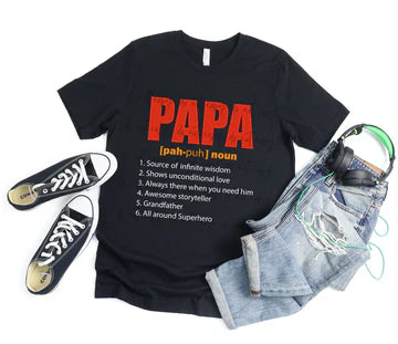 Papa Gildan Softstyle® T-Shirt Black