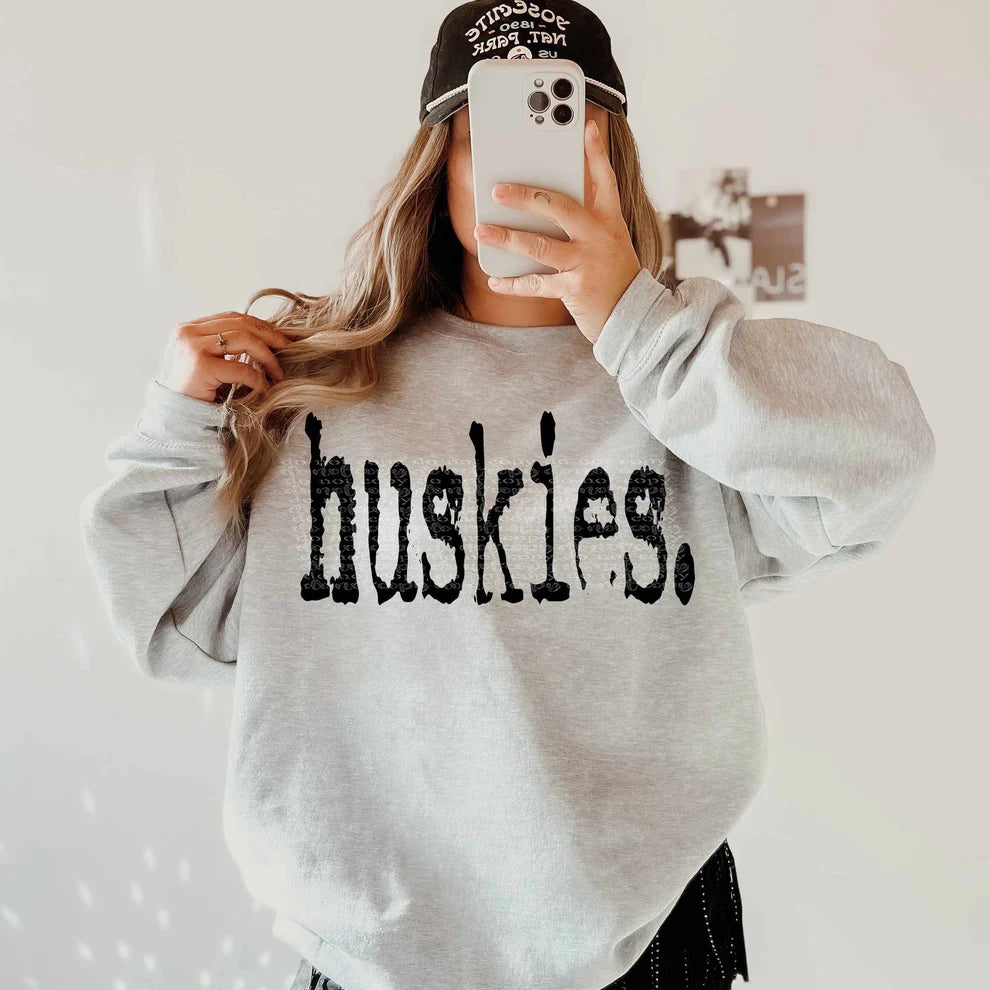 Huskies Type Gildan Heavy Blend™ 50/50 Fleece Crew Sport