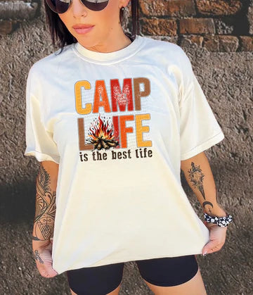 Camp Life Is The Best Life Gildan Softstyle® T-Shirt White