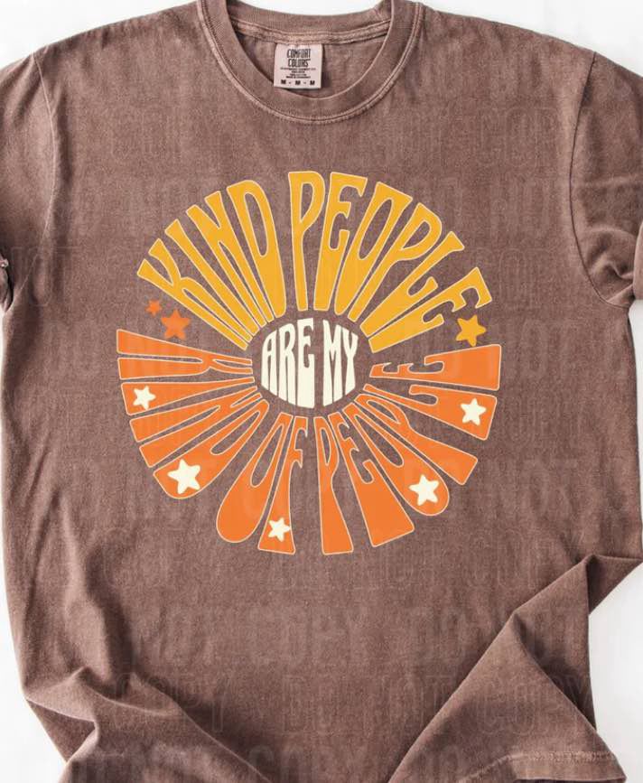 Kind People Comfort Colors Adult Heavyweight T-Shirt Expresso