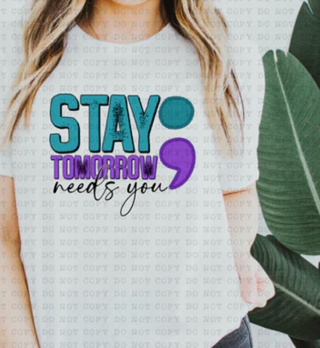Stay Tomorrow Needs You Gildan Softstyle® T-Shirt Ice Grey