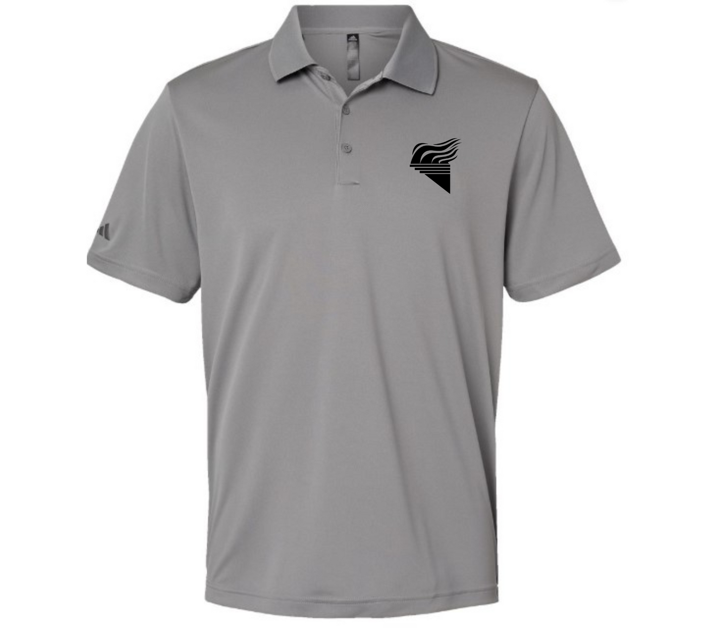 Adidas Performance Polo Grey Black Torch Pocket