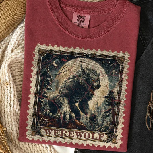 Werewolf Comfort Colors Adult Heavyweight T-Shirt Brick