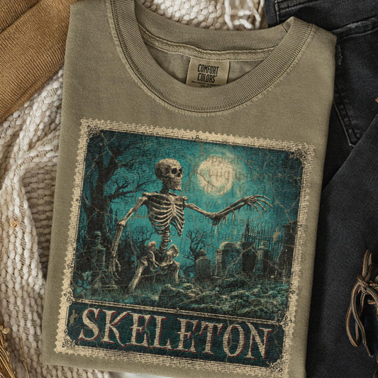 Skeleton Comfort Colors Adult Heavyweight T-Shirt Sandstone