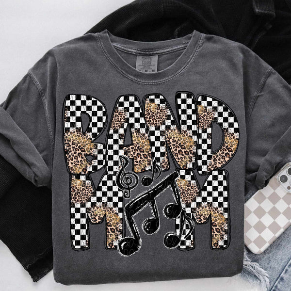 Band Mom Comfort Colors Adult Heavyweight T-Shirt Grey