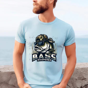Bass Whisperer Gildan Softstyle® T-Shirt Light Blue