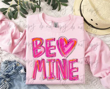 Be Mine Pink Cherry Gildan Unisex Heavy Blend™ Crewneck Sweatshirt Light Pink
