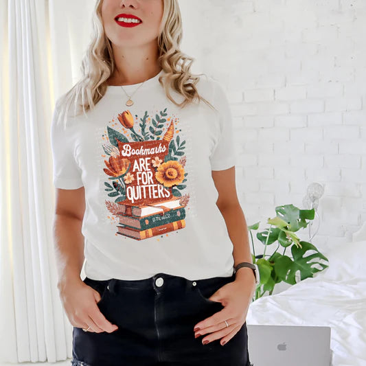 Bookmarks Are For Quitters Gildan Softstyle® T-Shirt White