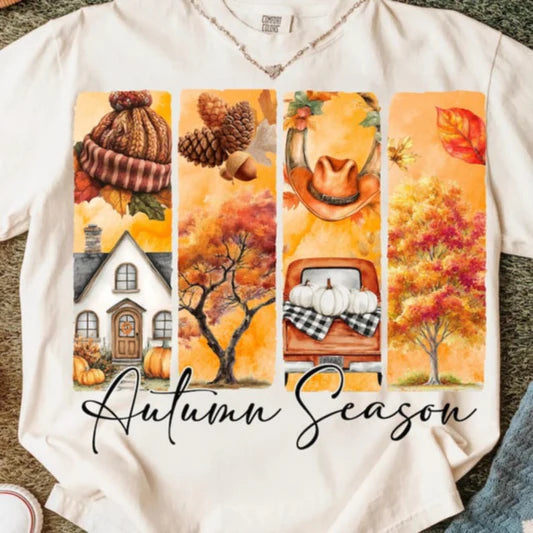 Autumn Season Comfort Colors Adult Heavyweight T-Shirt Ivory