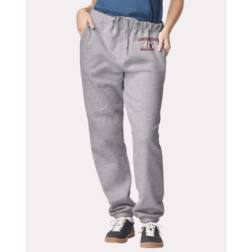 Chateaugay Bulldogs Logo Gildan Unisex Softstyle® Midweight Pocket Sweatpants