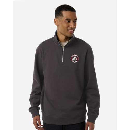 Chateaugay Bulldogs Round Large Logo Independent Trading Co. Unisex Midweight Quarter-Zip Pullover