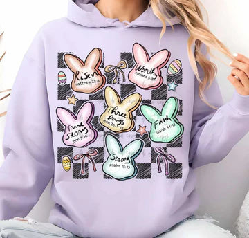 Coquette Bunny Candy Gildan Adult Heavy Blend™ 50/50 Hooded Sweatshirt Orchid