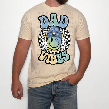Dad Vibes Happy Gildan Softstyle® T-Shirt Natural