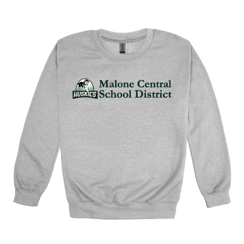 Malone CSD Horizontal Logo Gildan Heavy Blend™ 50/50 Fleece Crew Sport