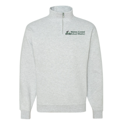 Pocket Design Malone CSD Logo Jerzees NuBlend ® 1/4-Zip Cadet Collar Sweatshirt Ash