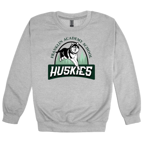 Franklin Academy Large Logo Gildan Heavy Blend™ 50/50 Fleece Crew Sport