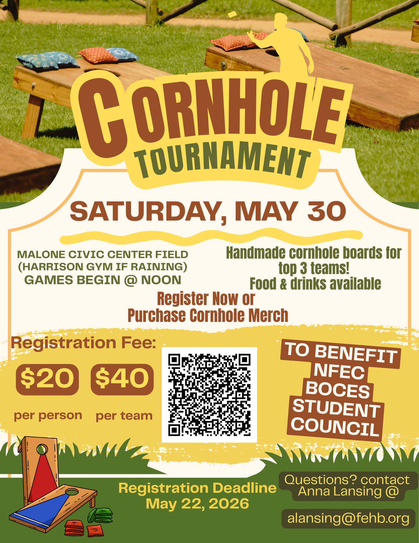 Cornhole Tournament Registration