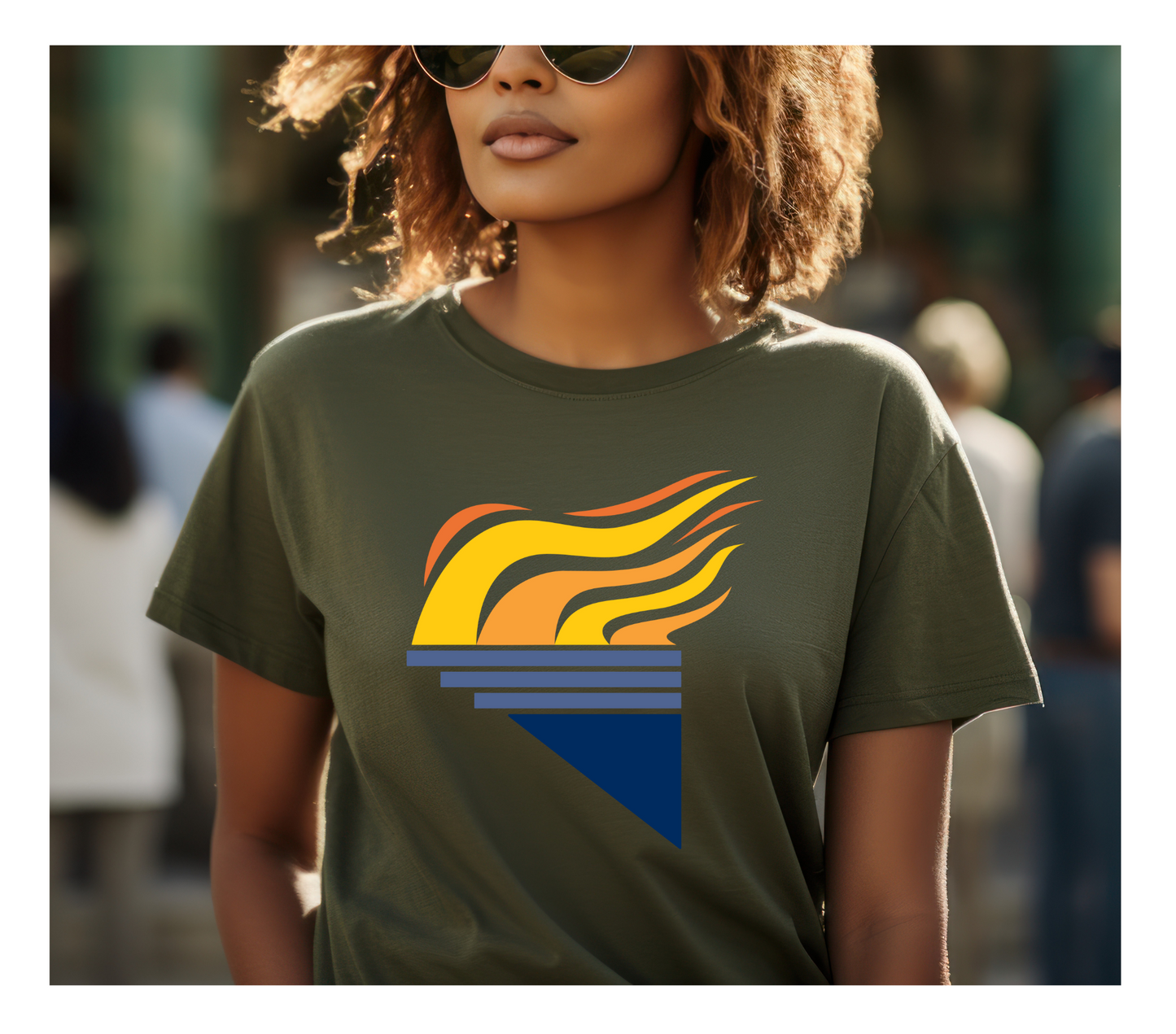 Gildan Softstyle® T-Shirt Military Full Color Torch Large