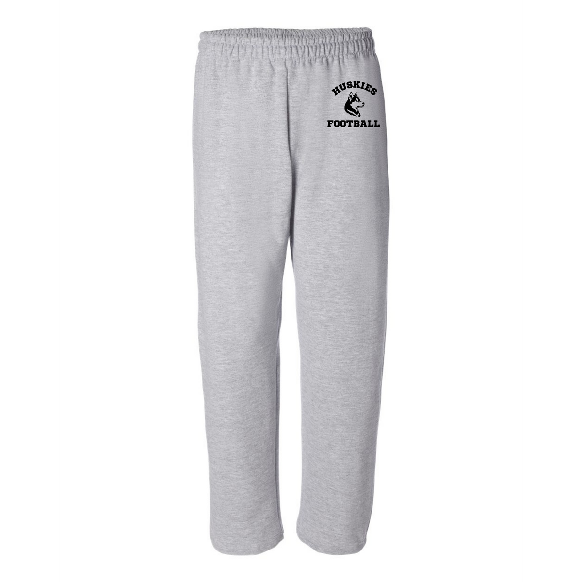 Huskies Football Black Heavy Blend™ Sweatpants Open Ankle