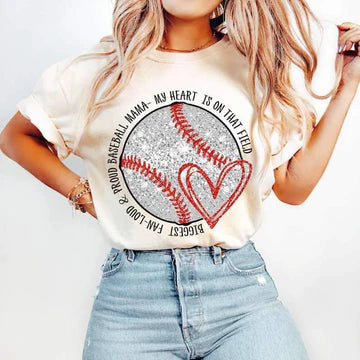 My Heart Is On That Field Look Gildan Softstyle® T-Shirt White