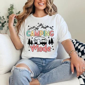 Camping Mode Gildan Softstyle® T-Shirt White