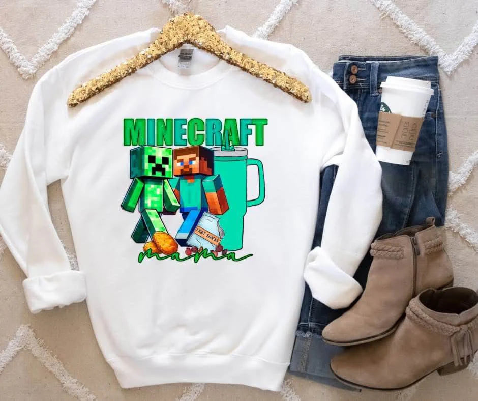 Mama Craft Gildan Heavy Blend™ 50/50 Fleece Crew Sport Grey or White