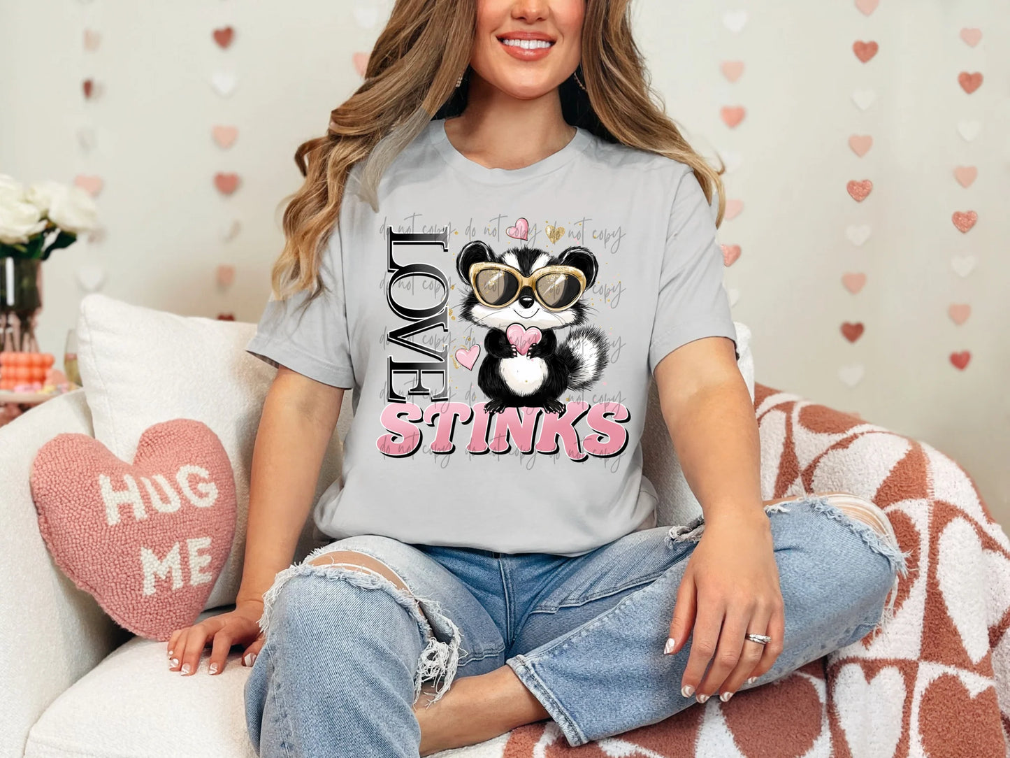 Love Stinks Gildan Softstyle® T-Shirt Ice Grey
