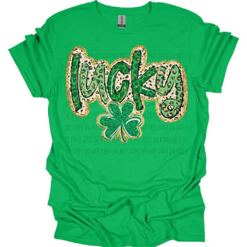 Lucky Leopard Gildan Softstyle® T-Shirt Irish Green