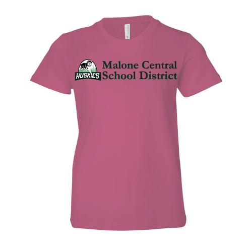 Malone CSD Horizontal Logo Bella + Canvas Unisex Jersey Berry