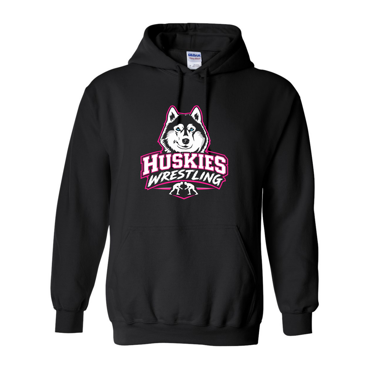 Malone Wrestling Pink Design Gildan Unisex Heavy Blend™ Hooded Sweatshirt