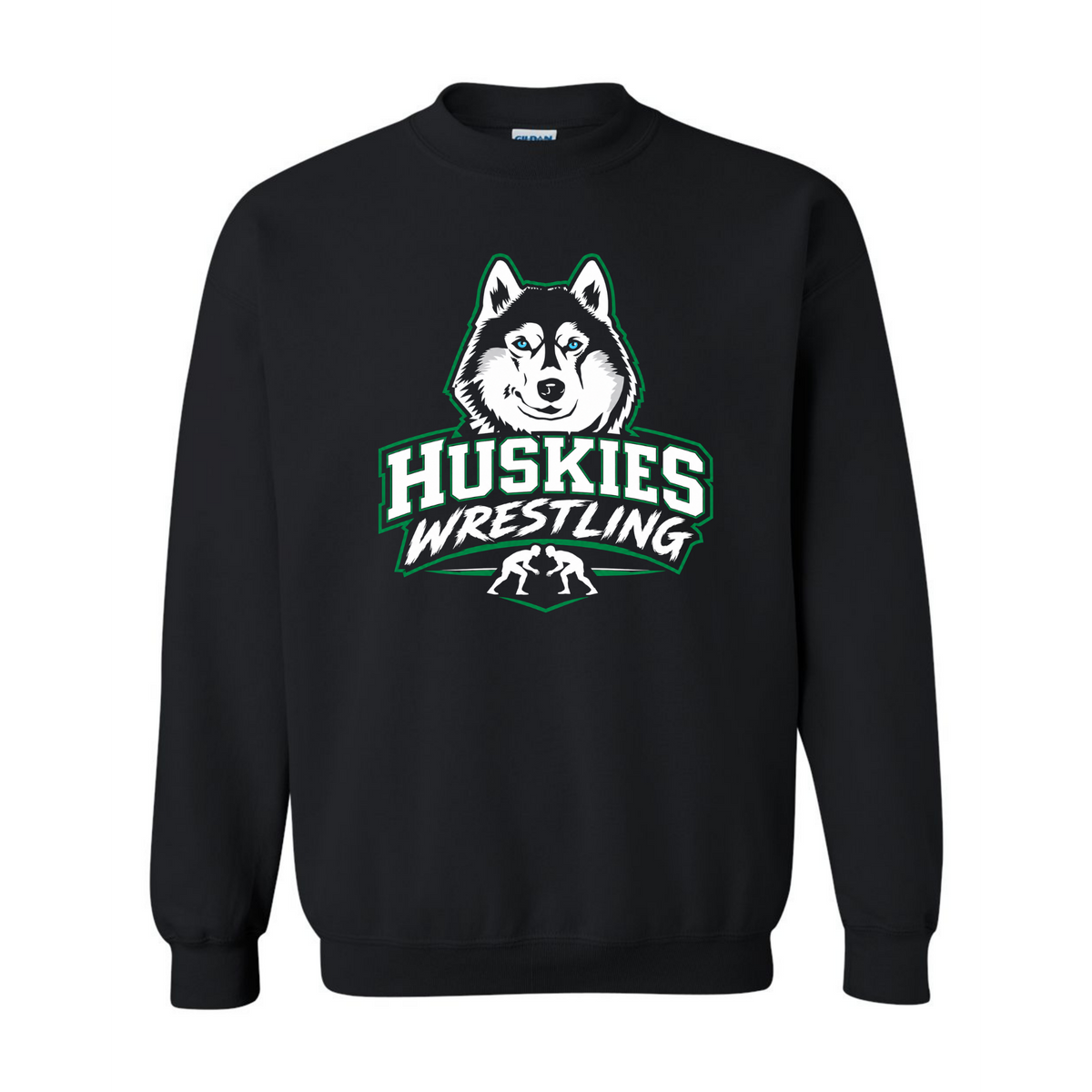 Malone Wrestling Green Design Gildan Unisex Heavy Blend™ Crewneck Sweatshirt
