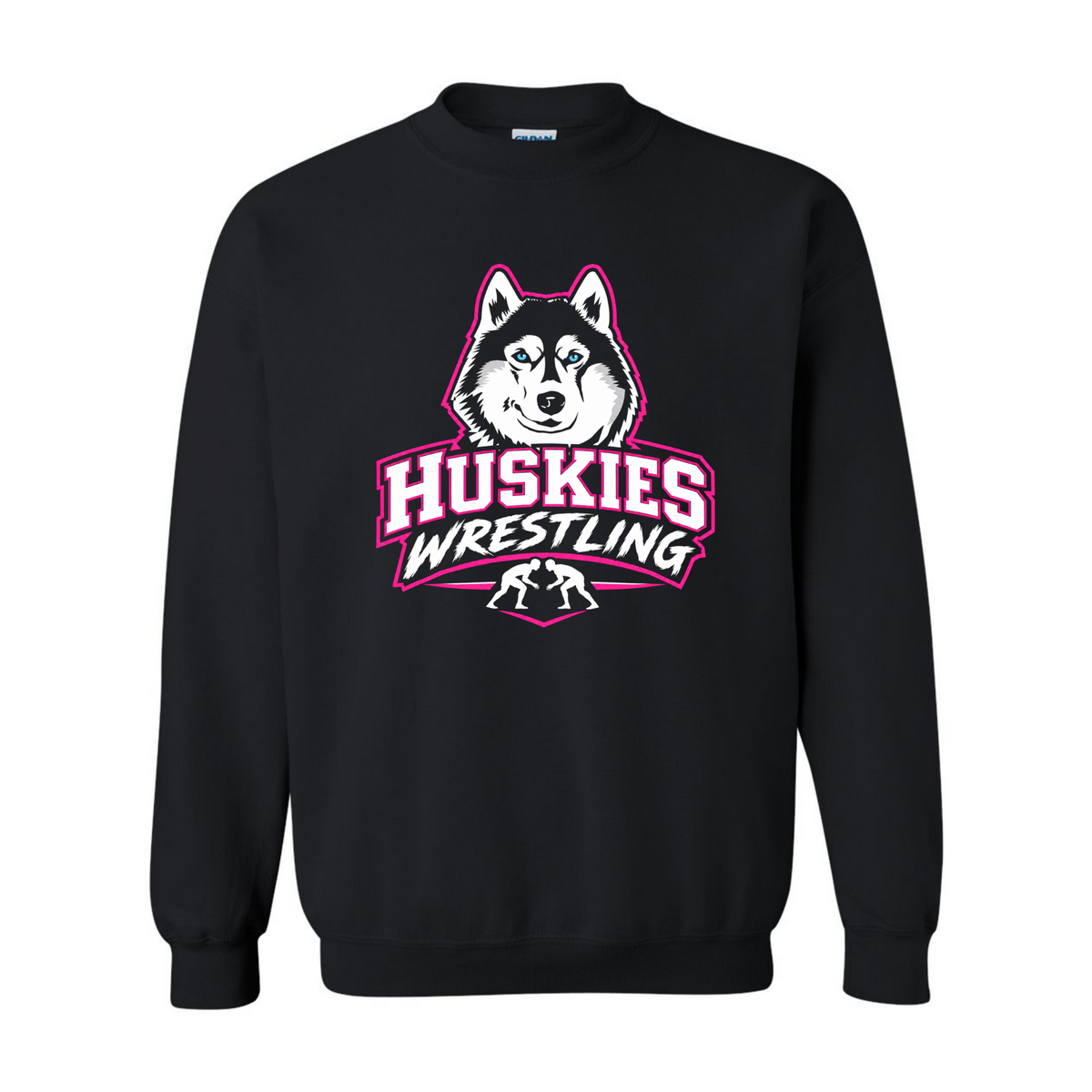 Malone Wrestling Pink Design Gildan Unisex Heavy Blend™ Crewneck Sweatshirt