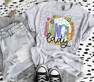 Pencil Stars Paper Lunch Lady Gildan Softstyle® T-Shirt Sport Grey