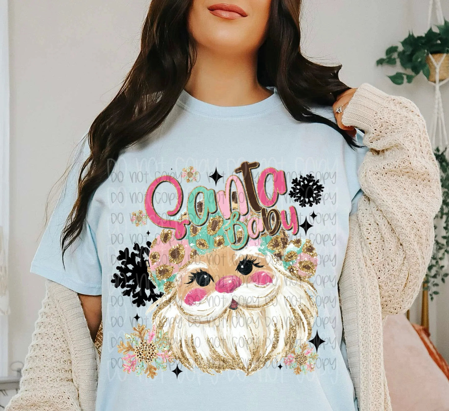 Santa Baby Gildan Softstyle® T-Shirt Sky