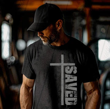 Saved Cross Gildan Softstyle® T-Shirt Black