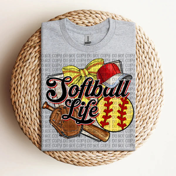 Softball Life Items Gildan Softstyle® T-Shirt Sport Grey