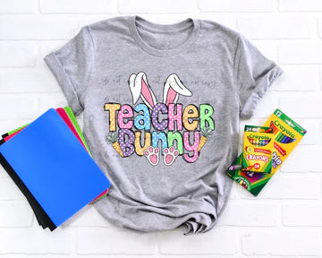 Teacher Bunny Gildan Softstyle® T-Shirt Sport Grey