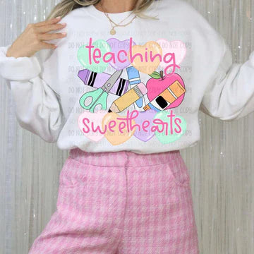 Teaching Sweethearts Patel Gildan Unisex Heavy Blend™ Crewneck Sweatshirt White