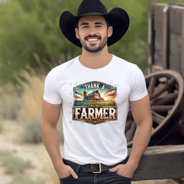 Thank a Farmer Gildan Softstyle® T-Shirt White