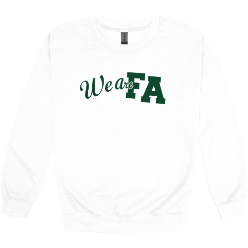 We Are FA ***FOR PURCHASE BY FA STAFF ONLY *** Gildan Heavy Blend™ 50/50 Fleece Crew White
