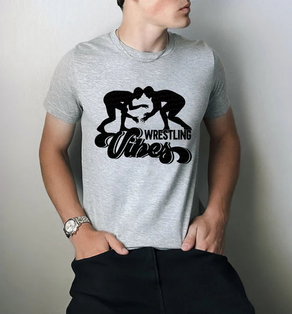 Wrestling Vibes Gildan Softstyle® T-Shirt Sport Grey