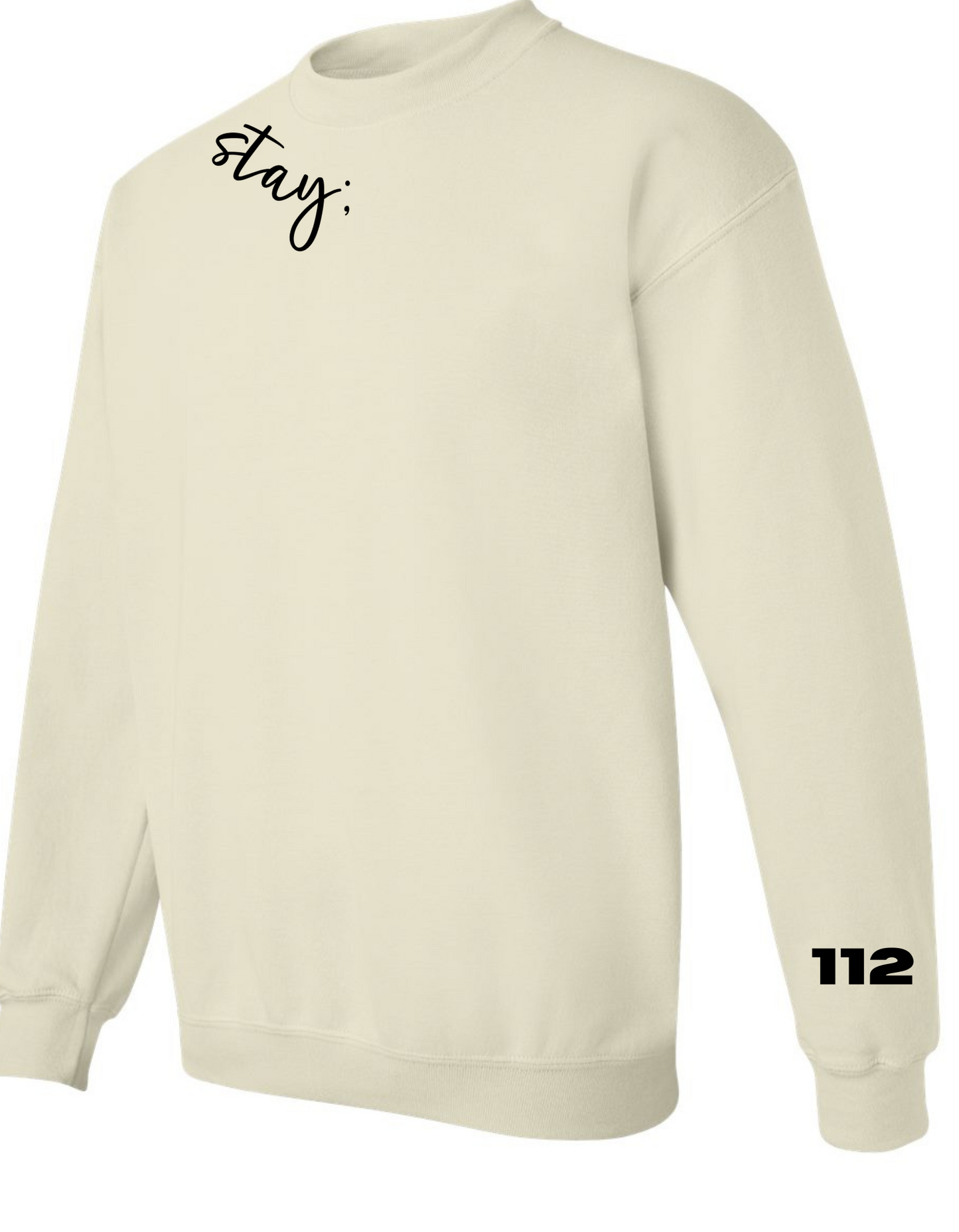 Stay Collar Gildan Heavy Blend™ 50/50 Fleece Crew Sand