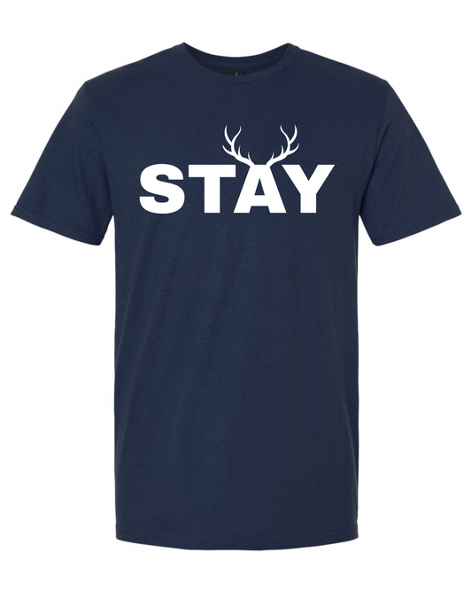 Stevie's Stay Double Sided Print Gildan Softstyle® T-Shirt Navy