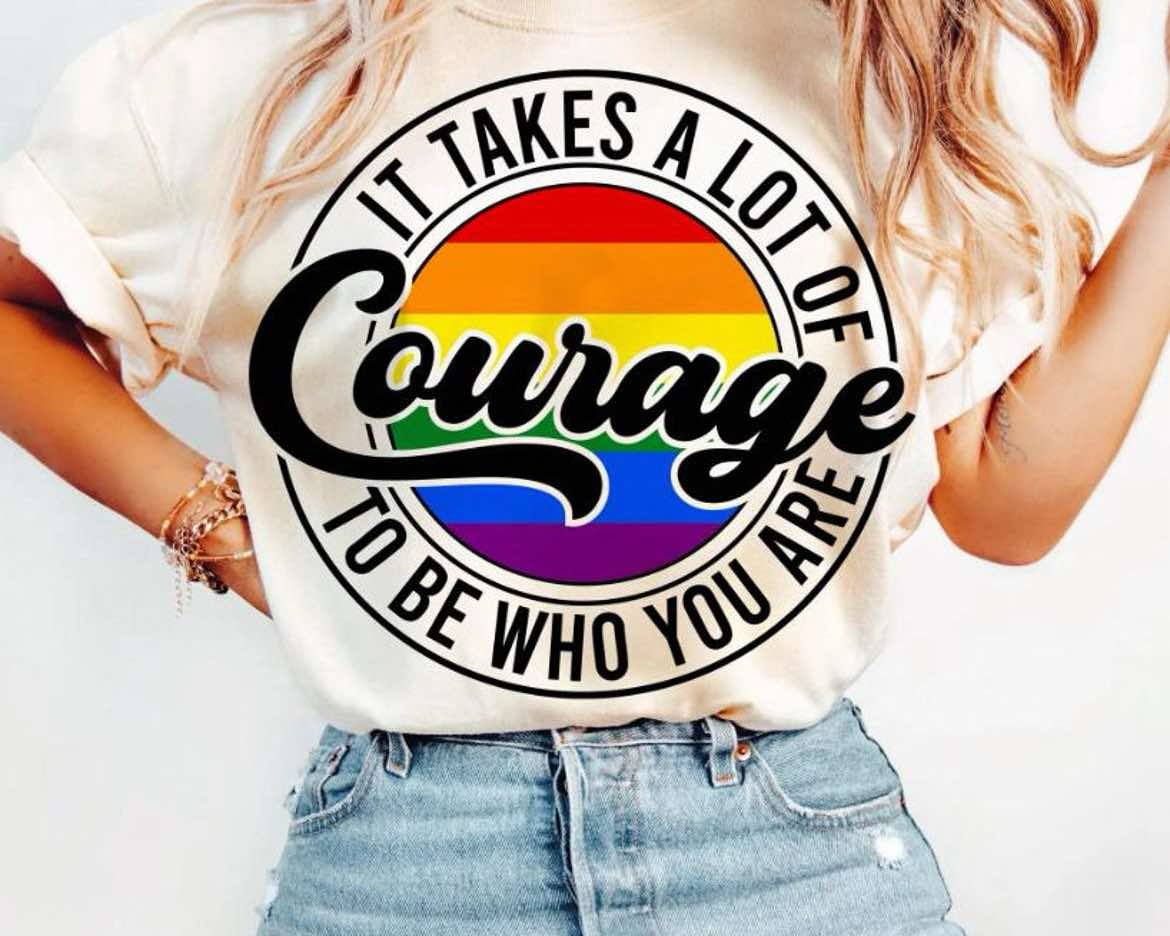 It Takes A Lot Of Courage Gildan Softstyle® T-Shirt White