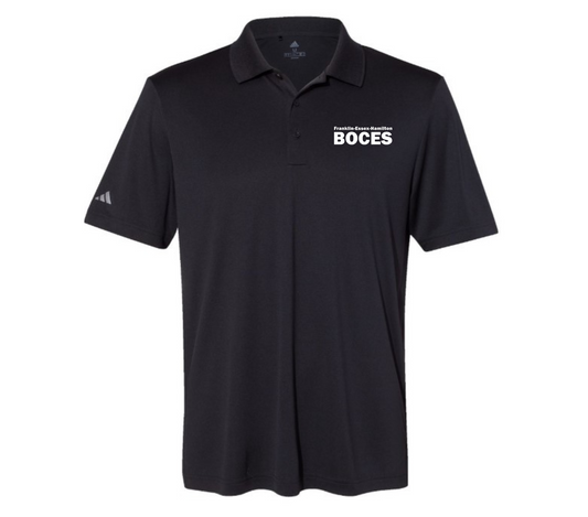 Adidas Performance Polo Black FEH BOCES White Pocket