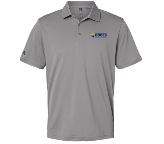 Adidas Performance Polo Grey Full Color FEH BOCES Pocket