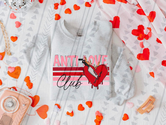 Anti-Love Club Gildan Unisex Heavy Blend™ Crewneck Sweatshirt Ash