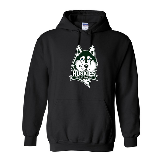 Huskie Football Gildan Unisex Heavy Blend™ Hooded Sweatshirt Sport Black