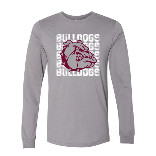 Bulldogs On Repeat Bella + Canvas Unisex Jersey Long-Sleeve